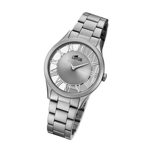 Lotus Montre Femme Analogique Montre Quartz Trendy Bracelet En Acier Inoxydable Gris Ul18398/1
