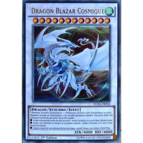 Carte Yu-Gi-Oh Dusa-Fr034 Dragon Blazar Cosmique Neuf Fr