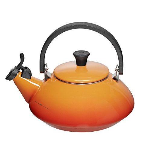 Le Creuset - 92009600090000 - Bouilloire Zen Sifflet Fixe Orange - 1,5 L