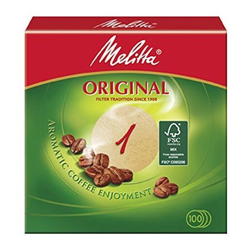 Filtre à Café Melitta 204335 Marron - Format Classique | Armor 3 Zones Pour Arômes Optimaux