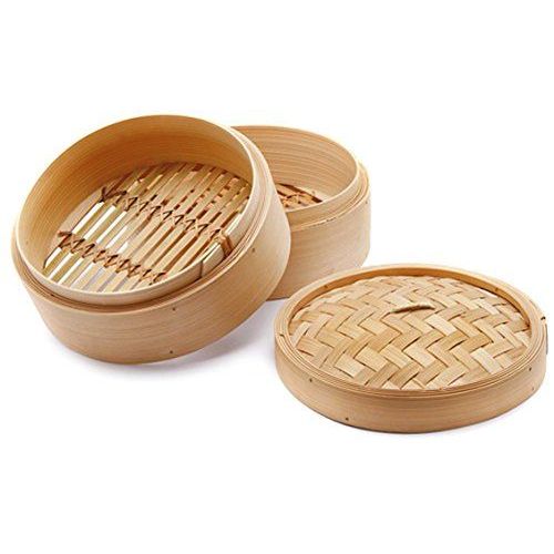 Chio Cuiseur À  Vapeur, Bambou, Beige, 18 Cm, 3 Pièces