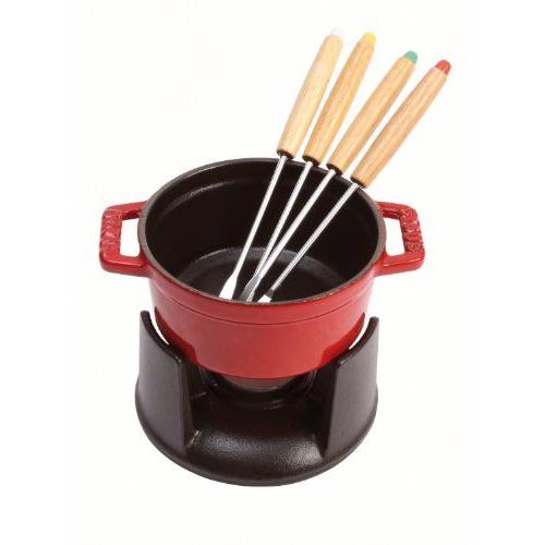 Staub Fonte 1400406 Service À  Fondue Chocolat Cerise 10 Cm