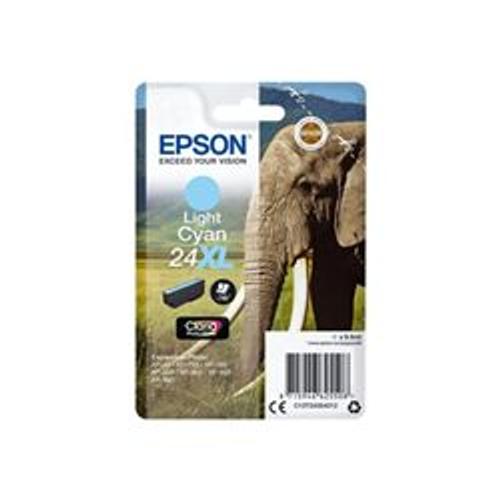 Epson 24XL - 9.8 ml - taille XL - cyan - originale - cartouche d'encre - pour Expression Photo XP-55, 750, 760, 850, 860, 950, 960; Expression Premium XP-750, 850