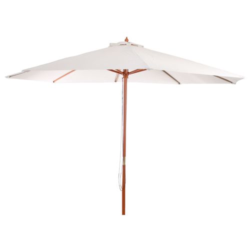 Parasol En Bois, Parasol De Jardin Florida, Parasol De Marché, 3,5m   Crème