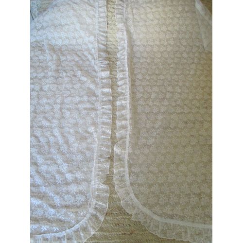 Lot De 2 Rideaux Voilages Blancs 93x157 Cm Chacun