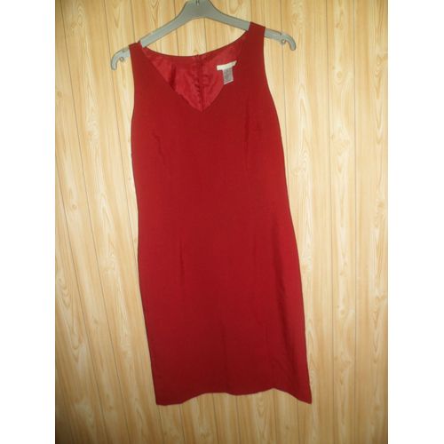 Robe La Redoute Polyester 40 Bordeaux