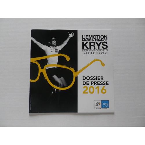 Dossier De Presse 2016 Tour De France / Krys 0 