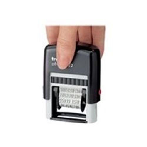 Trodat Ecoprinty 4822 - Tampon - Texte Fixe - 4 Mm - Largeur De 24 Mm - Poignée Noire