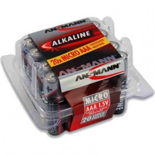20 PILES LR03 / LR3 AAA ANSMANN ALCALINE