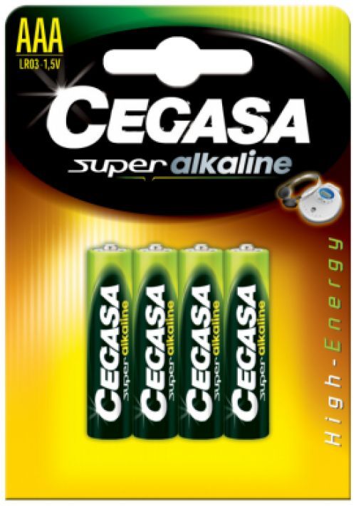 4 piles LR03 / LR3 AAA CEGASA SUPER ALCALINE