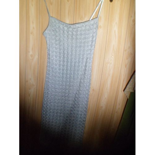 Robe Promod Polyester 34 Argenté