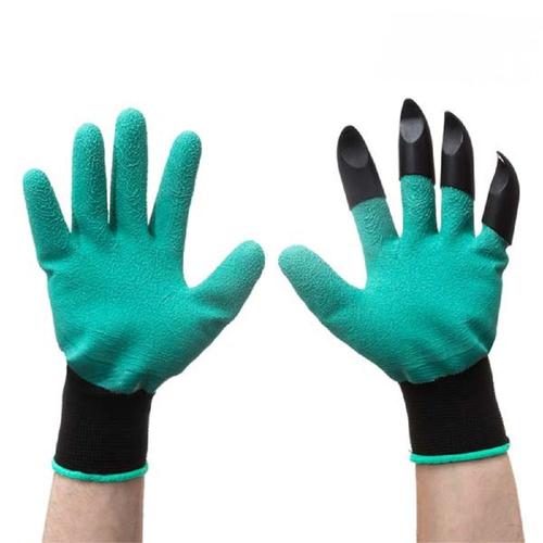 Gants de jardinage avec 4 griffes pour creuser , ratisser et planter