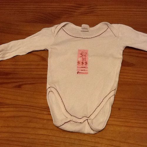 Body Bebe Blanc Ourson 3 Mois