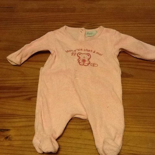 Pyjama Rose Bebe 3 Mois