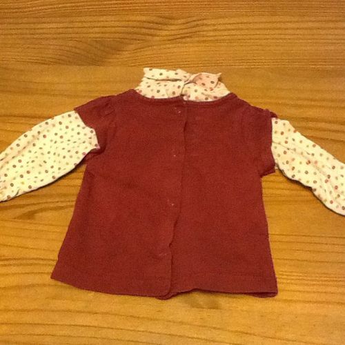 Polo Pour Bebe Fille Marron Et Rose 3 Mois