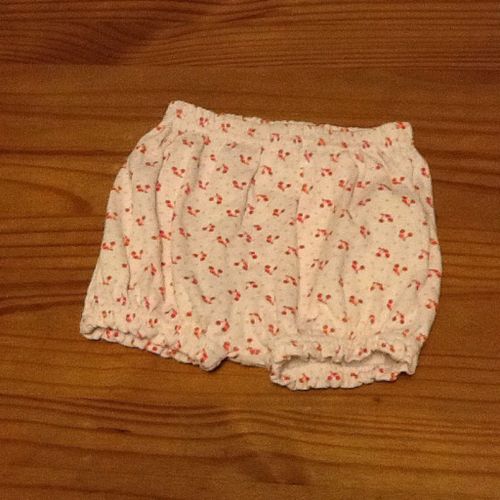 Short Blanc Et Rouge Bebe 3 Mois