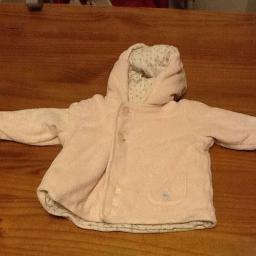 Veste Pour Bebe Rose Hiver 3 A 6 Mois