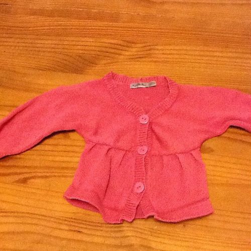 Gilet  Bebe Rose Tape A L Eil 3 Mois