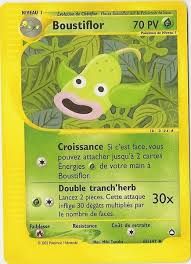 Carte Semi Rare  Pokemon Française , Série Aquapolis De 2002 = Boustiflor, 70 Pv, N° 65/147, En Reverse Brillante, Rare