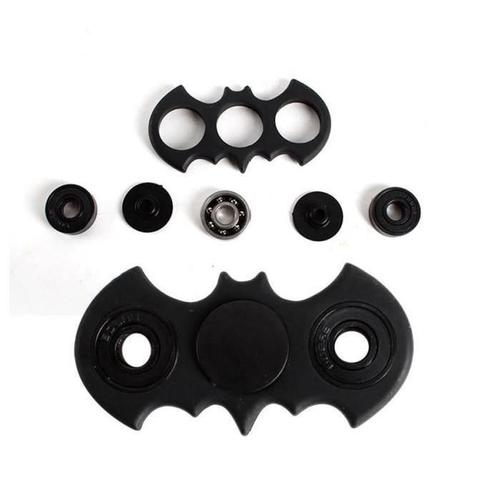 Mini Toupie Gyro Noir Forme Chauve-Souris Hand Spinner Edc Fidget Jouet Gyro