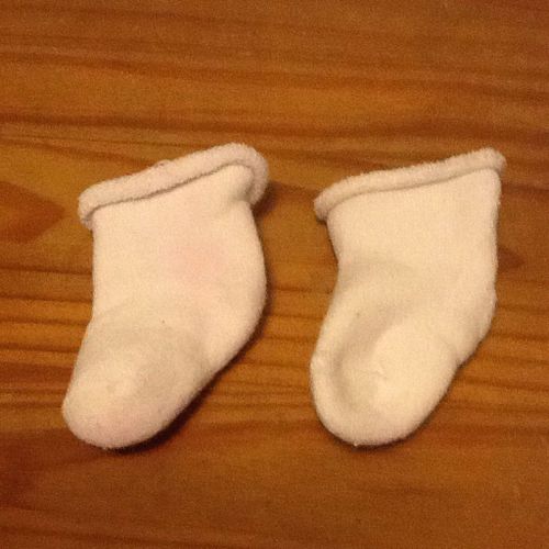 Paires Chaussettes Bebe Blanche. 1 Mois