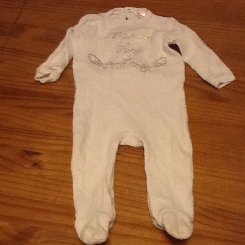 Pyjama Bebe Blanc Petit Ange 6 Mois