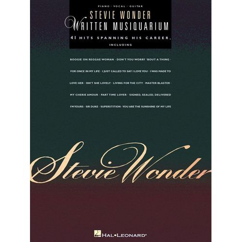 Stevie Wonder - Written Musiquarium / Recueil