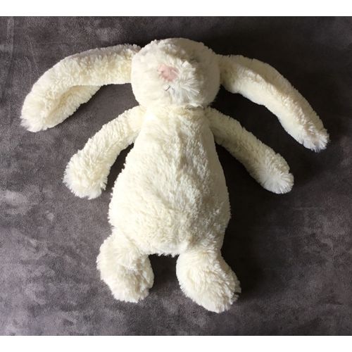 Doudou Lapin Blanc Beige 25 Cm Jellycat