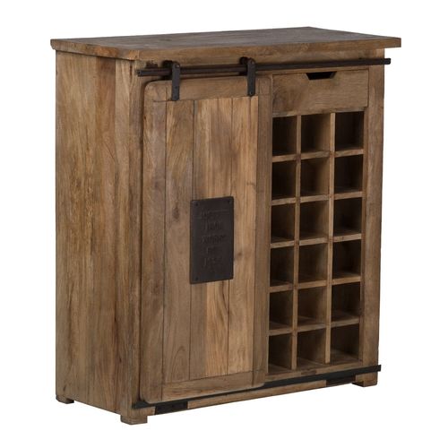 Armoire Avec Embouteilleur Pour 18 Bouteilles En Bois De Manguier Uain Bois De Mangue
