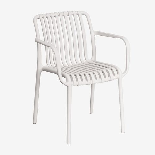 Pack De 2 Chaises De Salle À Manger Wendell Avec Accoudoirs Blanc Gardenia