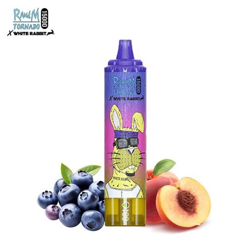 Peach Blueberry Candy 15000 puffs - Sans Nicotine - Tornado White Rabbit by RandM