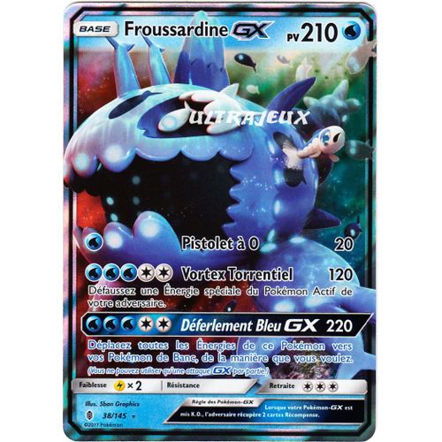 Pokémon - 38/145 - Froussardine Gx - Sl2 - Soleil Et Lune - Gardiens Ascendants - Gx