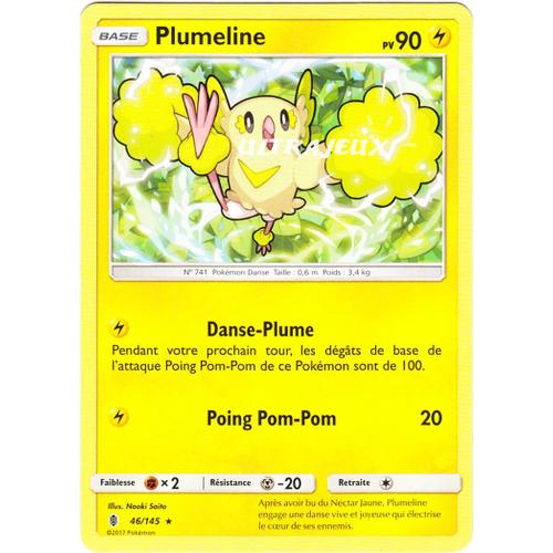 Pokémon - 46/145 - Plumeline - Style Pom-Pom - Sl2 - Soleil Et Lune - Gardiens Ascendants - Rare
