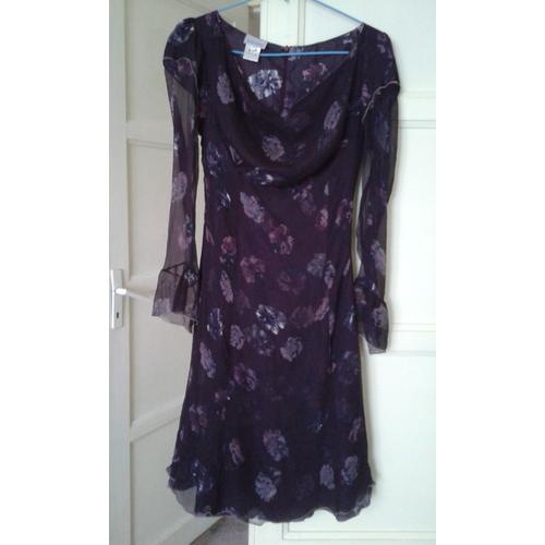 Robe Stella Cadente Soie 36 Prune 