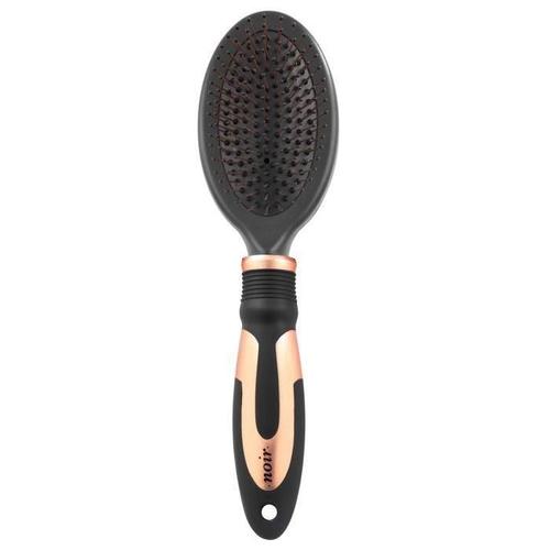 Ebi Brosse Avec Embouts Métalliques L - 23x6,5cm - Noir - Pour Chien