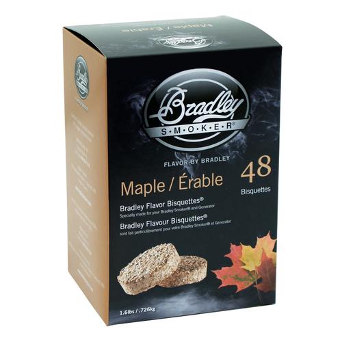 Boîte 48 Bisquettes Erable - Bradley Smoker