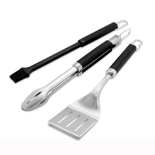 Kit 3 Ustensiles Précision Barbecue Weber - spatule, pince, pinceau