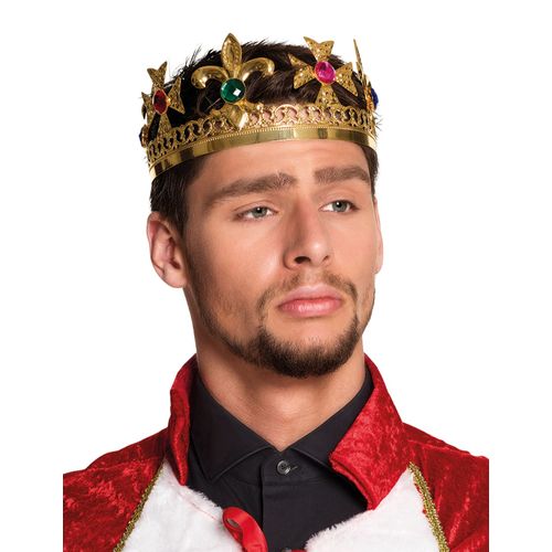 Couronne Roi Avec Faux Joyaux Adulte Taille Unique