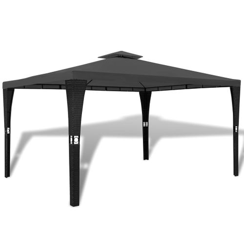 Tonnelle Avec Toit 3x4 M Gris Foncé