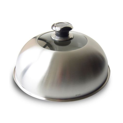 Cloche de cuisson en inox avec thermomètre (? 33 cm)