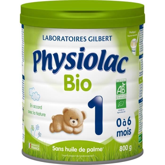 Physiolac Lait Bebe En Poudre Bio 1 Boite 800 Gr Rakuten