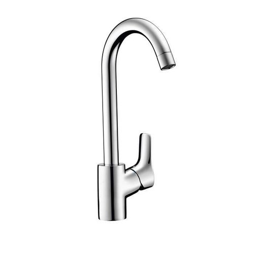 HANSGROHE Mitigeur de cuisine MySport L Steel Optic aspect acier brossé