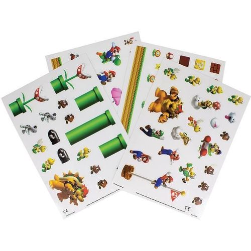 Super Mario Set Autocollants Vinyle Level