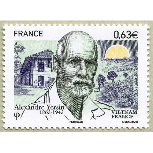 France 2013, Très Bel Exemplaire Yvert 4798, Émission Commune France Vietnam, Alexandre Yersin, Bactériologiste, Découvreur Du Bacille De La Peste, Neuf** Luxe