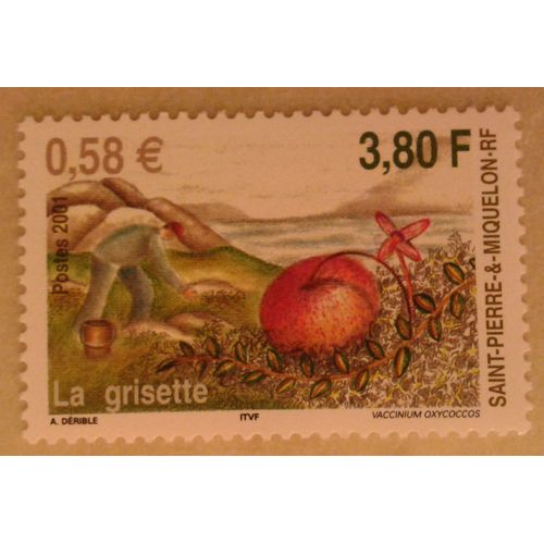 Timbre Saint-Pierre Et Miquelon 2001 La Grisette Yvert Et Tellier N°740 Neuf** Gomme Intacte