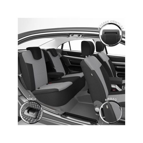 Housse De Siège Auto / Voiture - Sur Mesure Pour Ford Kuga (10/2015 À 2018)
