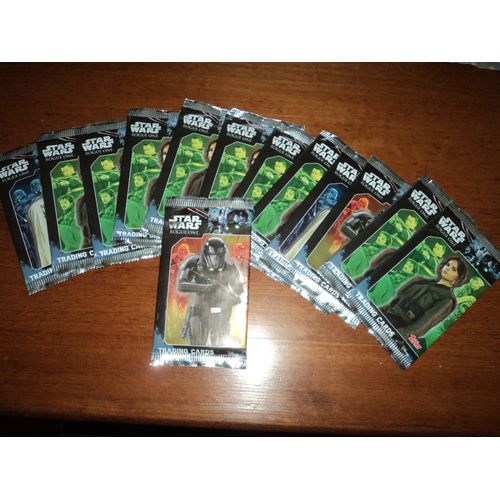 12 Pochettes  De  5 Carte Star Wars 