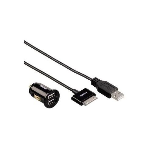 Hama Mfi Usb-Chargeur Voiture Dual Piccolino"" + Lade-/Sync-Câble Pour Ipod/Iphone ""