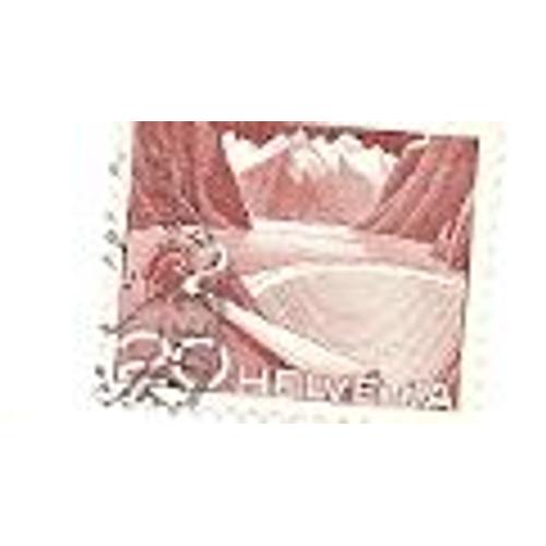 Timbre Oblitéré 20 Ct. - Centime Suisse - Stausee