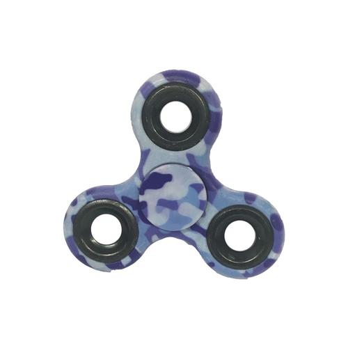 Hand Spinner 75 Mm Bleu Camouflage Idéal Débutant - Fidget Tri Spinner